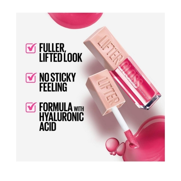 Maybelline Lifter Gloss Candy Drop Lip Gloss with Hyaluronic Acid (Taffy) (New) - Picture 9 of 10